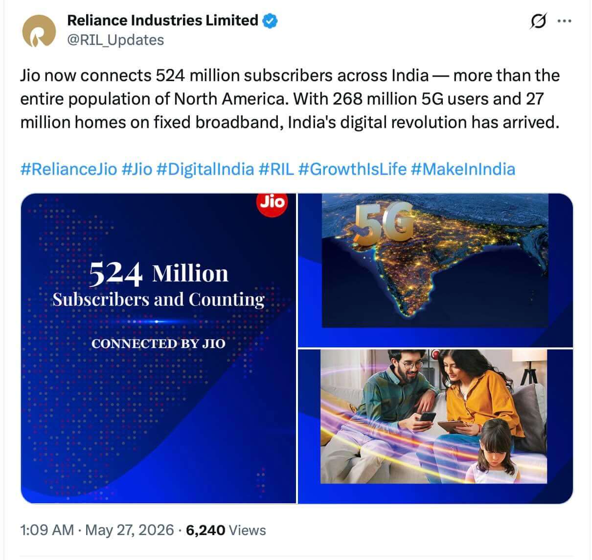 jio-524-million-subscribers-north-america-population-tweet