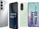 realme p4r galaxy m56 phone under 25k