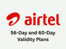 Airtel Prepaid Recharge Plans with 56-Day and 60-Day Validity Explained