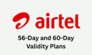 Airtel Prepaid Recharge Plans with 56-Day and 60-Day Validity Explained: June 2026