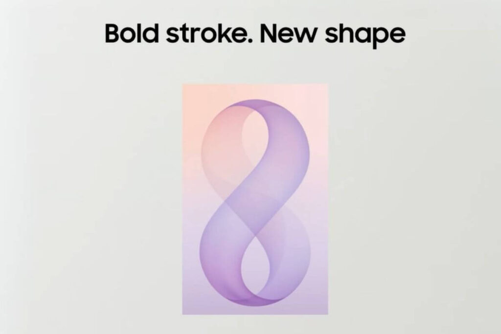 galaxy unapcked samsung hints bold 8 number with new shape.