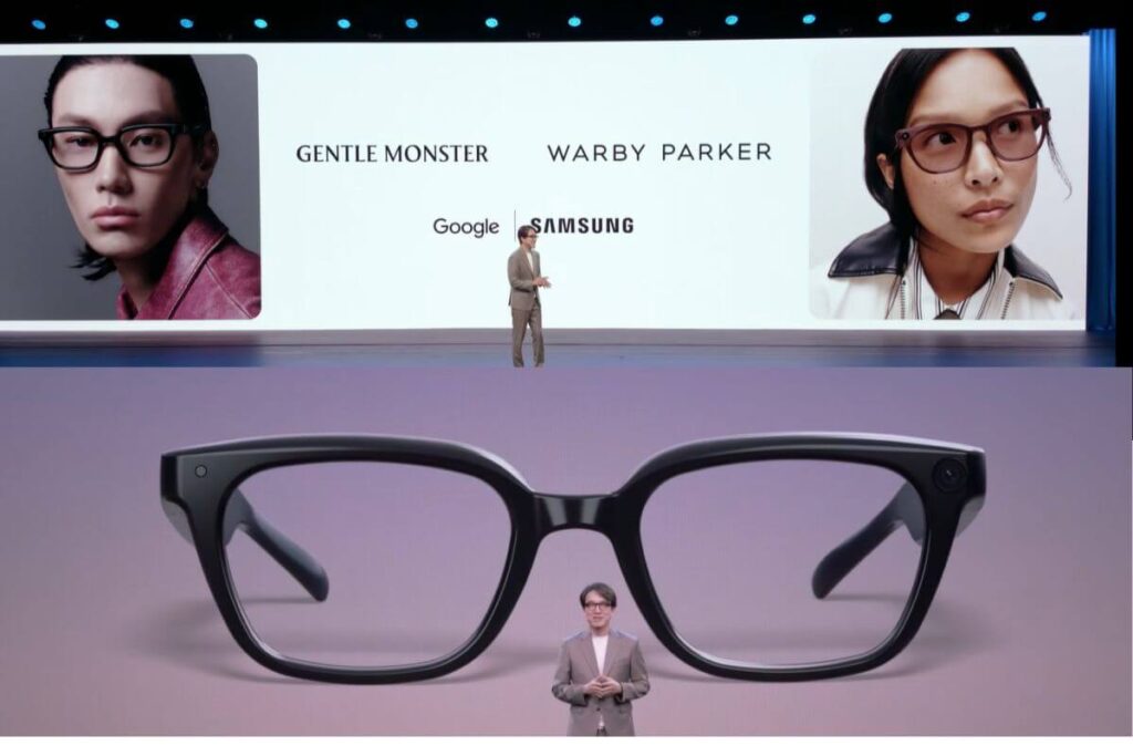 samsung unveils new ai glasses in partnership with warby parker and gentle monster