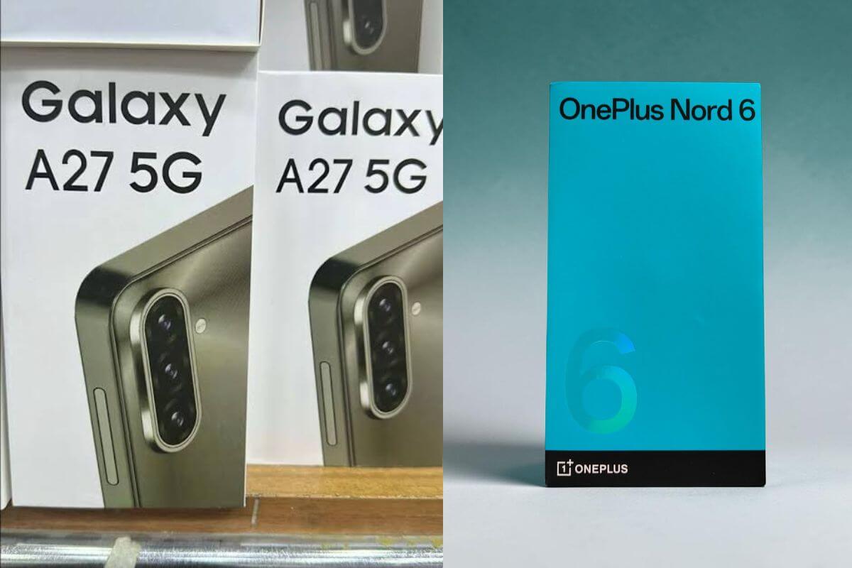 samsung galaxy a27 5g vs nord 6 box