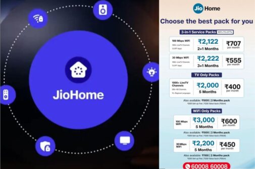 Reliance Jio Launches 3-in-1 Jio Home Packs Starting at Rs 400