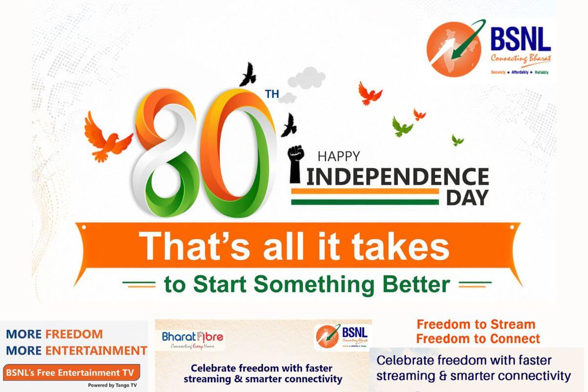 BSNL Announces New Customer-Centric Digital Initiatives on 80th Independence Day