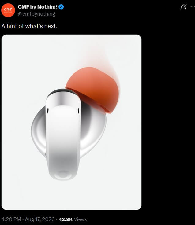 cmf teases earbuds likely buds 3 pro