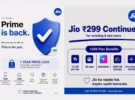 Jio Relaunches Prime Membership With Rs 300 Prime Pass and One-Year Tariff Protection