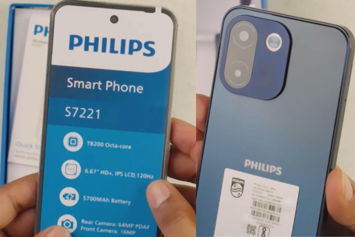 Philips S7221 5G With Unisoc T8200, 64MP Camera Launched