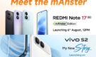 Redmi Note 17 5G mAhster Edition, Vivo S2 India Launch – Live