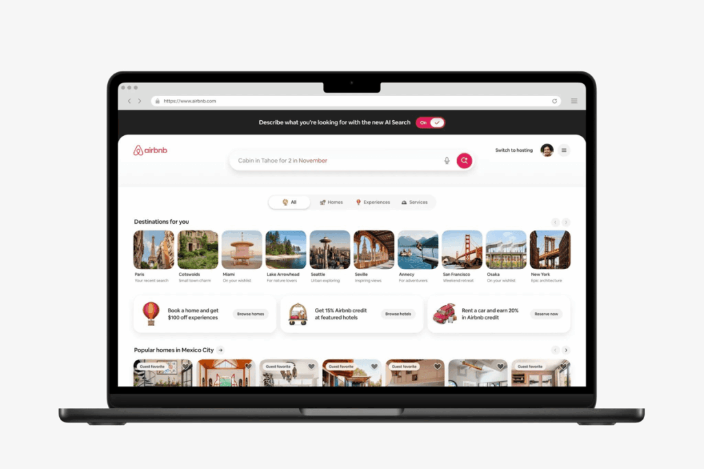 Airbnb Adds AI Search to Its App