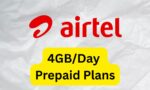 Bharti Airtel Prepaid Plans Offering 4GB Daily Data in September 2026