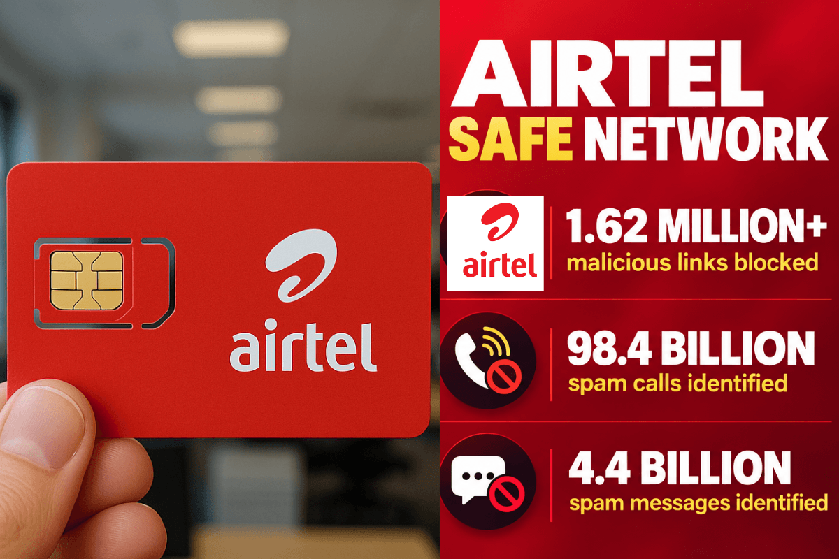 Bharti Airtel: Safe Network blocked over 1.62 million malicious links across SMS, messaging, email, and browser redirects