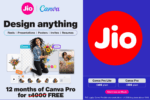 Reliance Jio Offers Canva Pro Free for 12 Months With Rs 399 Recharge Plan