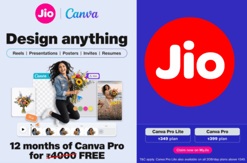 Reliance Jio Offers Canva Pro Free for 12 Months With Rs 399 Recharge Plan