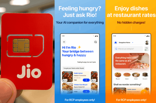 Jio Has a Food Delivery App Called JioMeals for Its Employees With Rio AI and No Platform Fees