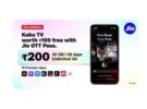 Reliance Jio Rs 200 OTT Pass Now Comes Bundled with Kuku TV