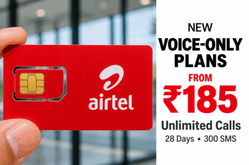 Airtel Becomes First Telco to Launch Voice-Only Plans Under New TRAI Rules