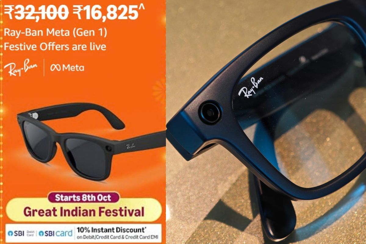 Get Ray-Ban Meta Gen 1 for Rs 16825 for Amazon Festive Sale