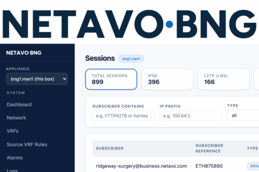 Netavo Launches Software BNG for Broadband Operators