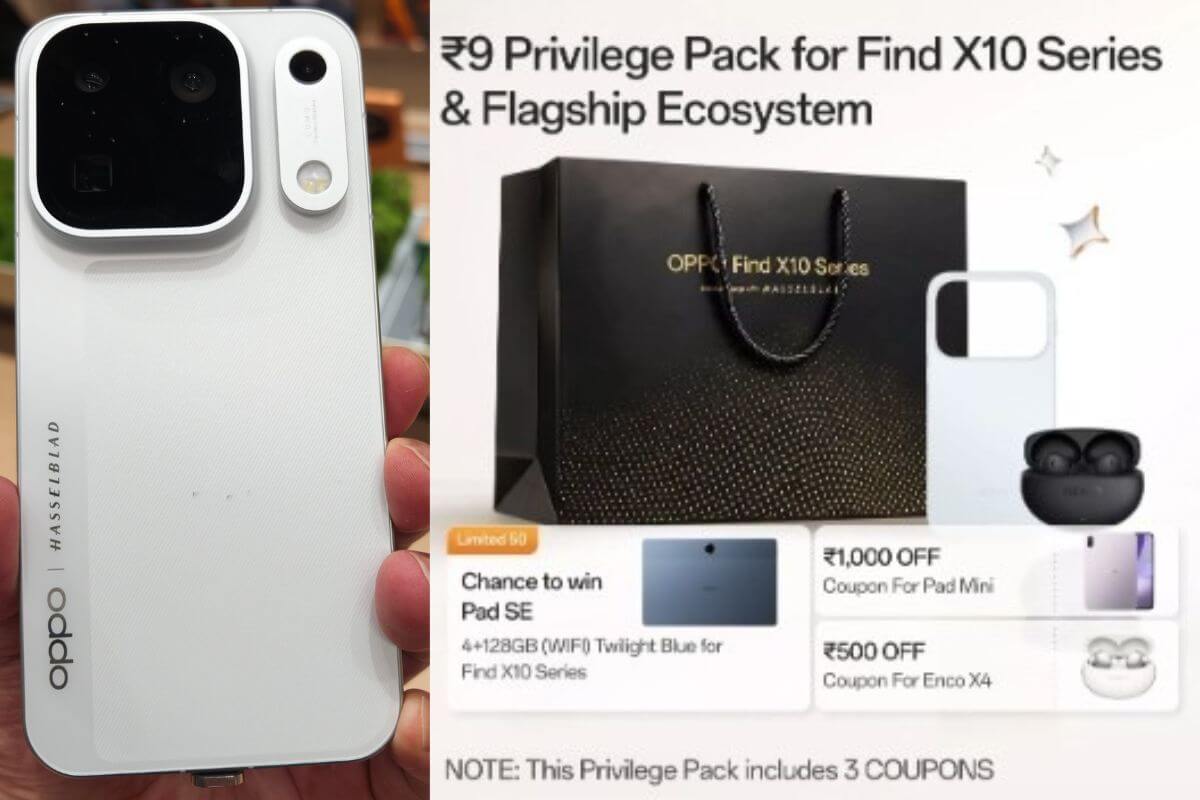 oppofindx10 takes on iphone18pro with rs 9 privilege offer